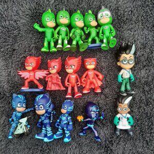 PJ Masks Lot Toy Action Figures Lot (15)